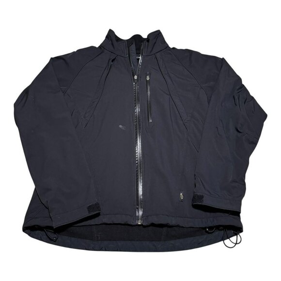 Obermeyer Full Zip Stained Raglan Black Jacket Adult Large - Picture 1 of 8